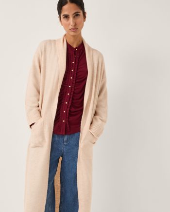 Sacha longline cardigan camel