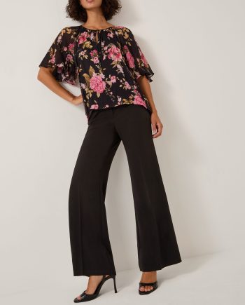 Erin flared tailored trousers black