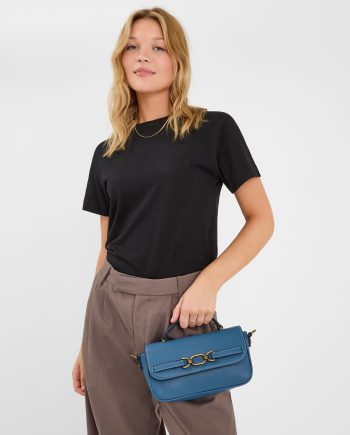 SNAFFLE CROSSBODY BAG BLUE