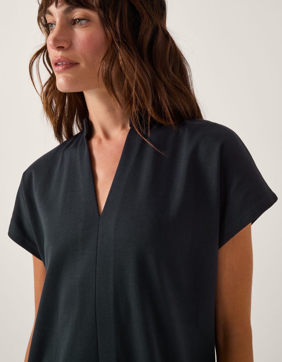 Felly jersey cap sleeve maxi dress blue