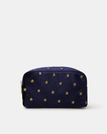 STAR EMBROIDERED MAKE UP BAG