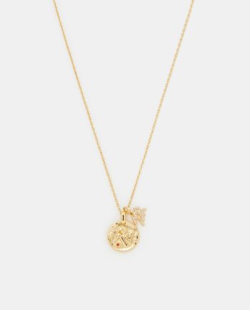 14CT GOLD-PLATED ZODIAC CHARM NECKLACE GOLD