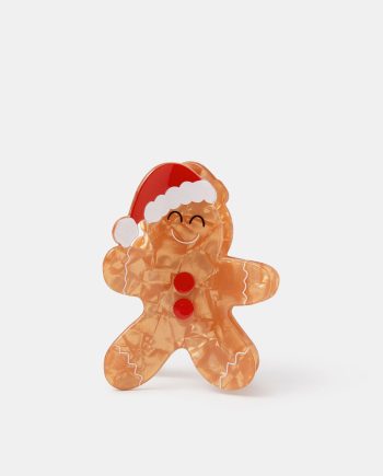 GINGERBREAD MAN CLAW CLIP
