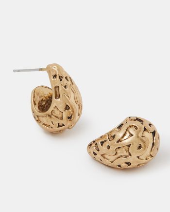 FILIGREE CURVE TEARDROP EARRINGS