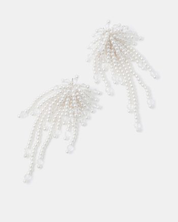 STATEMENT PEARL BEAD DROP EARRINGS
