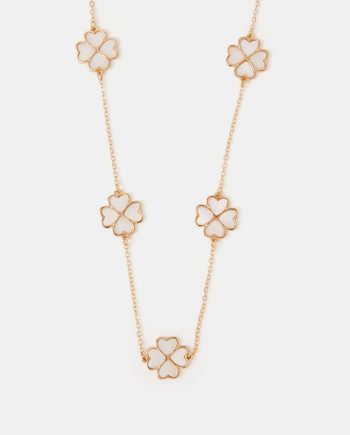 Lucky Clover Station Necklace