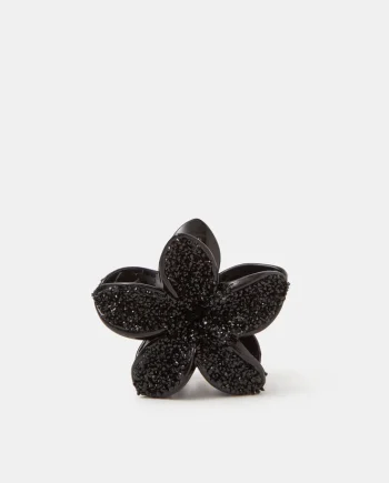 Gem Tropical Flower Claw Clip