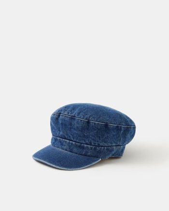 Denim Baker Boy Hat