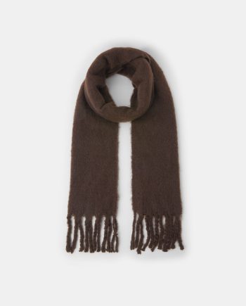 Super Soft Plain Scarf Brown