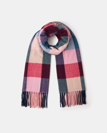 CHECK PRINT BLANKET SCARF