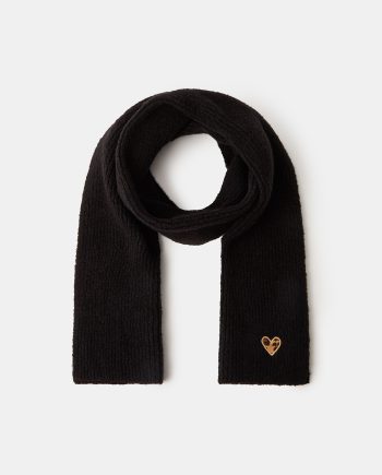 LEOPARD HEART SCARF