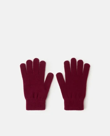 Plain Touch Screen Gloves Red