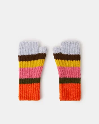 Bright Stripe Wrist Warmers