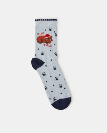 Christmas Cat Socks
