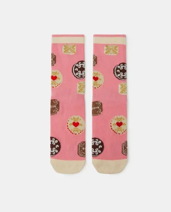 Biscuit Print Socks