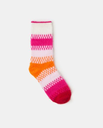 Checkerboard Stripe Bed Socks