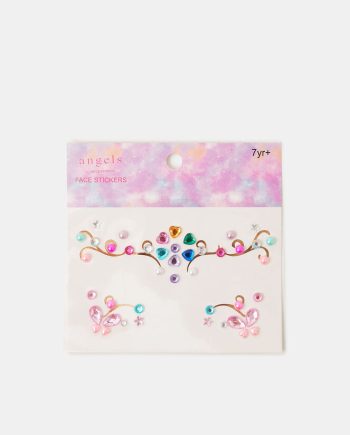 Girls Gem Face Stickers
