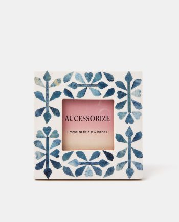 MINI FLORAL RESIN PHOTO FRAME 3 X 3