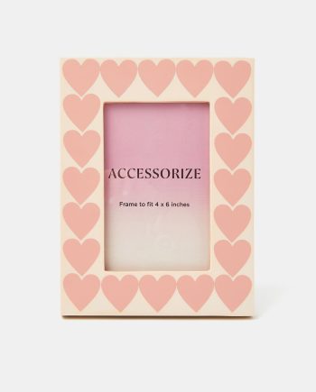 Heart Print Photo Frame 4 x 6