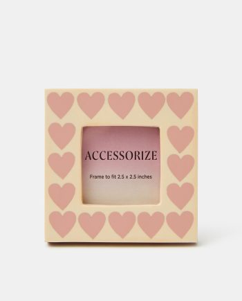 Mini Heart Print Photo Frame 2.5 x 2.5