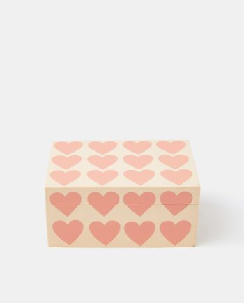 Heart Print Jewellery Box
