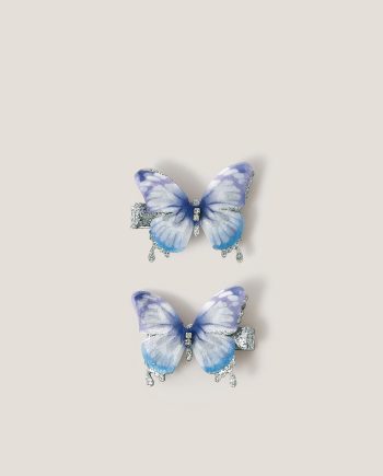 2-pack ombre butterfly hair clips