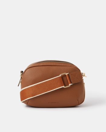WEBBING STRAP SMALL CROSSBODY BAG TAN