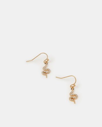 Snake Drop Earrings