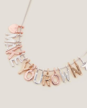 Make your own letter charm necklace set