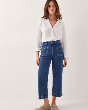 Arlo regular crop jeans blue