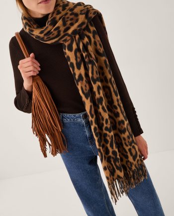Lottie leopard print scarf