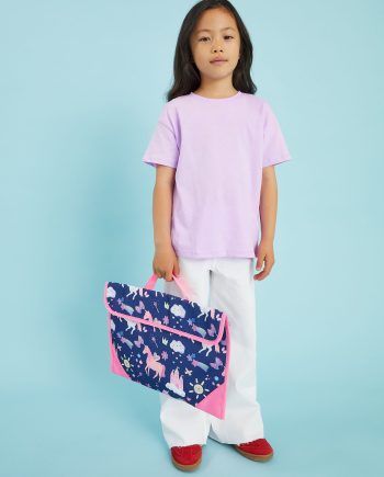 GIRLS UNICORN PRINT BOOK BAG