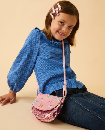 GIRLS SEQUIN BUTTERFLY CROSSBODY BAG