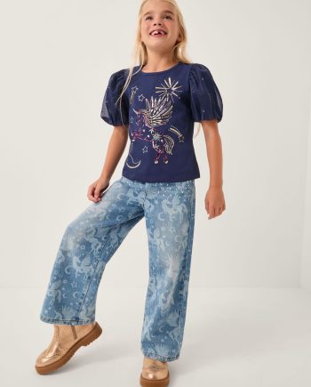Unicorn wide leg jeans blue