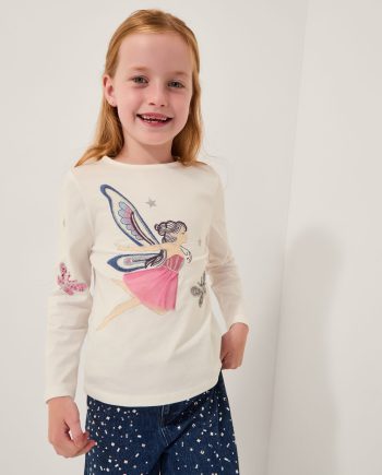 Fairy Long Sleeve Top Ivory