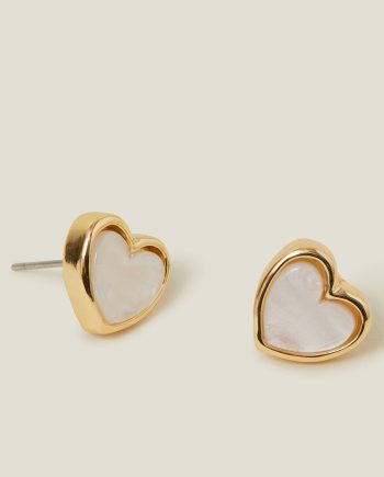 MOONSTONE HEART EARRINGS