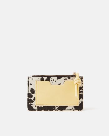 Cow Print Card Holder