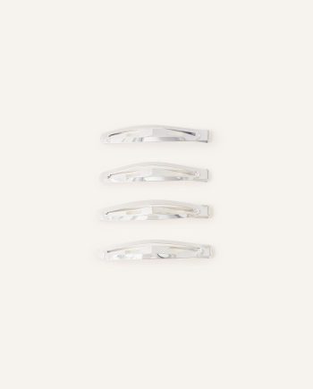 4-PACK METAL SNAP HAIR CLIPS
