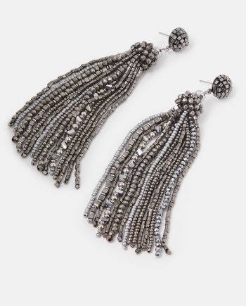 Bead Tassel Drop Earrings