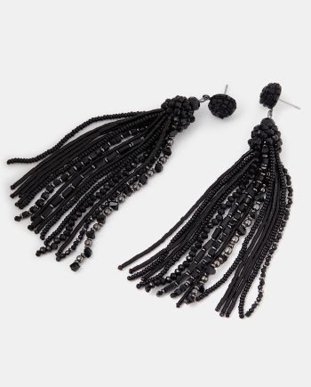 Bead Tassel Drop Earrings