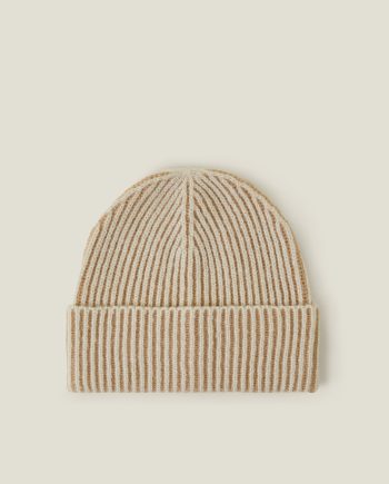 CHUNKY RIB BEANIE HAT NATURAL