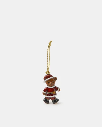 Santa Teddy Christmas Tree Decoration