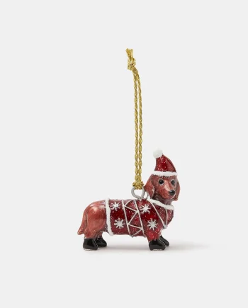 Sausage Dog Christmas Tree Decoration