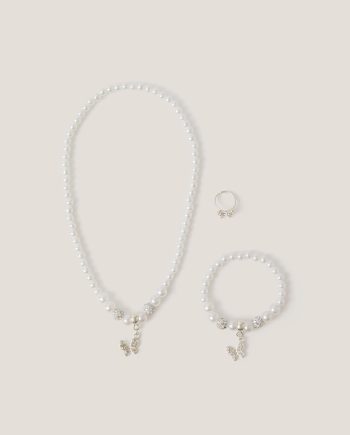 Pearly Butterfly Bridesmaid Jewellery Set