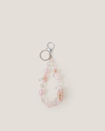 Flower Bead Bag Charm