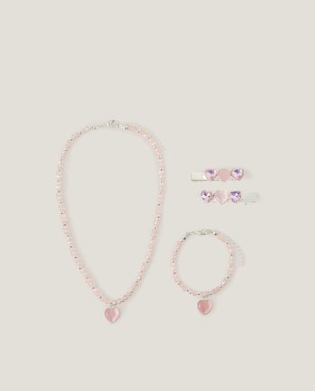 Treasure Heart Hair & Jewellery Set