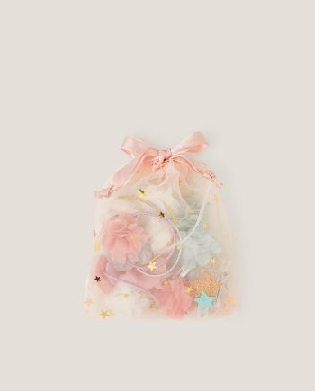 14-Pack Flower Hair Bands & Clips