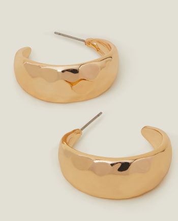 CHUNKY HAMMERED METAL HOOPS