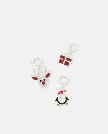 3-Pack Christmas Animals Jewellery Charms