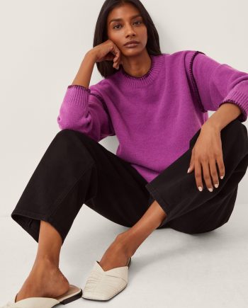 Shayla Whipstitch Jumper Purple